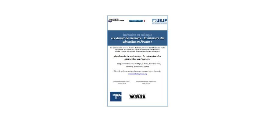 Image:Colloque : Le devoir de mémoire : la mémoire des génocides en France